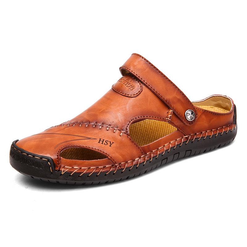 🔥Limited Time Offer 49% OFF🔥Large Size Soft Leather Men's Breathable Outdoor Sandals