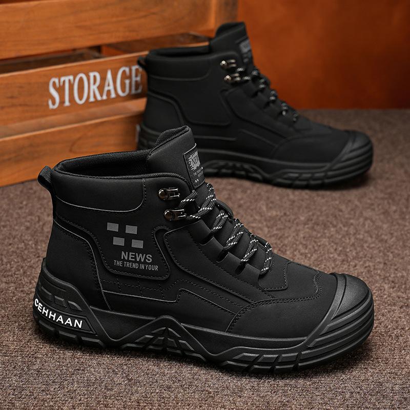 Men's new high top workwear retro British Martin boots