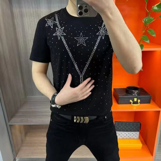 🔥Limited Time Offer 49% OFF🔥Men's Summer New Fashion Bottom Round Neck T-shirt