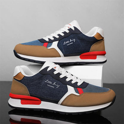 Men's new lightweight soft leather breathable outdoor casual shoes