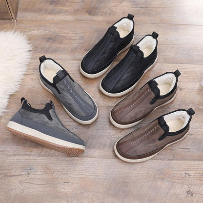 Men's new sheepskin casual shoes