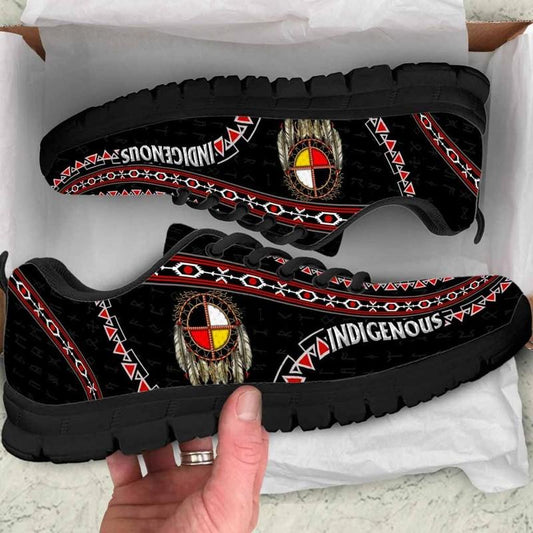 Indigenous Feather Native American Indian Sneakers