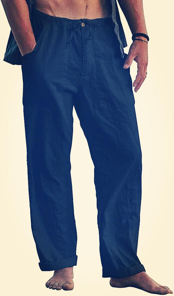 🔥Limited Time Offer 49% OFF🔥Men's linen beach casual loose-fitting pants