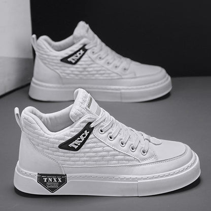 Men's new casual trendy leather sneakers