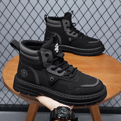 Men's new British breathable high top Martin boots