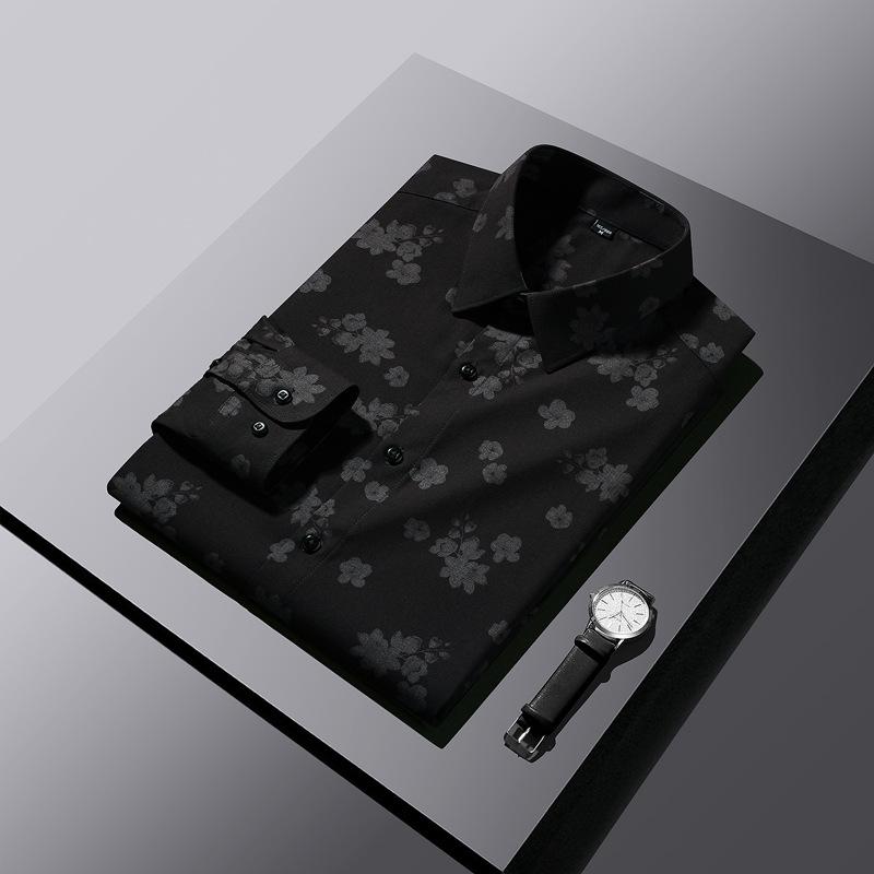 Men's new comfortable and fashionable casual printed shirt