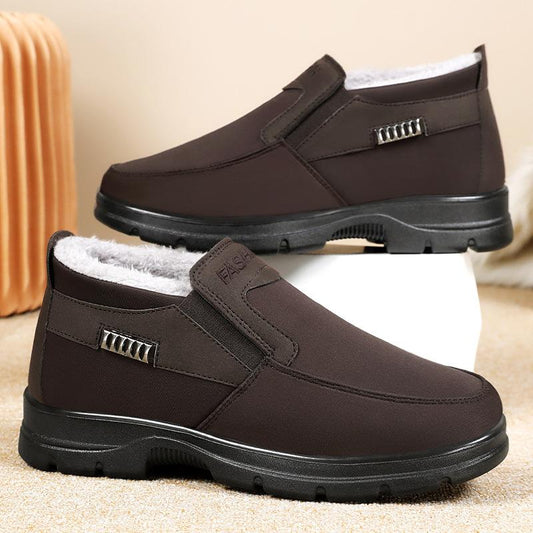 Men's winter plush and thick warm casual shoes