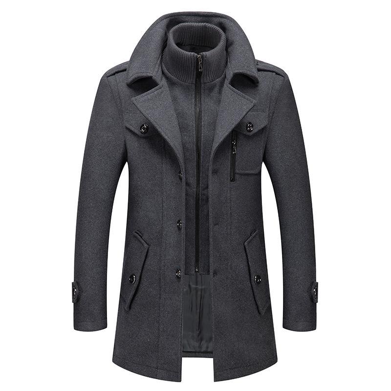 Men's Woolen Two-piece Jacket