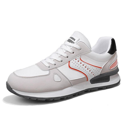 Men's new lightweight soft leather breathable outdoor casual shoes