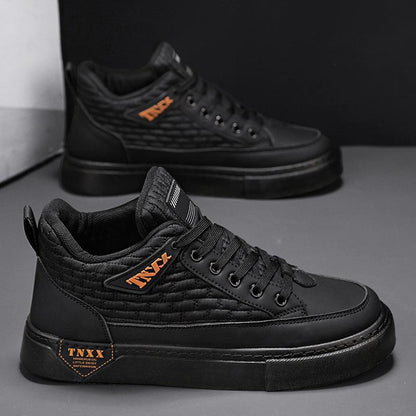 Men's new casual trendy leather sneakers