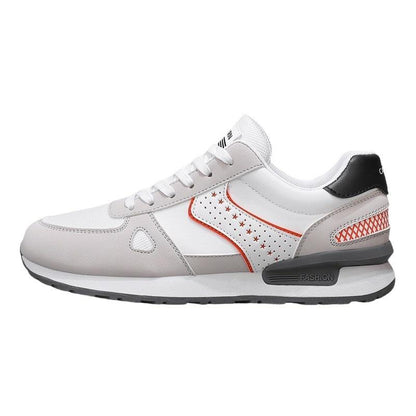 Men's new lightweight soft leather breathable outdoor casual shoes