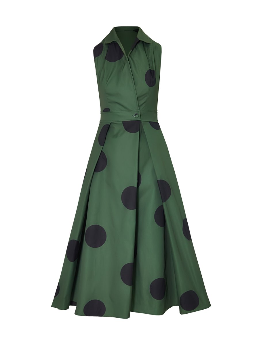 🔥Limited Time Offer 49% OFF🔥V Neck Sleeveless Polka Dot Dress