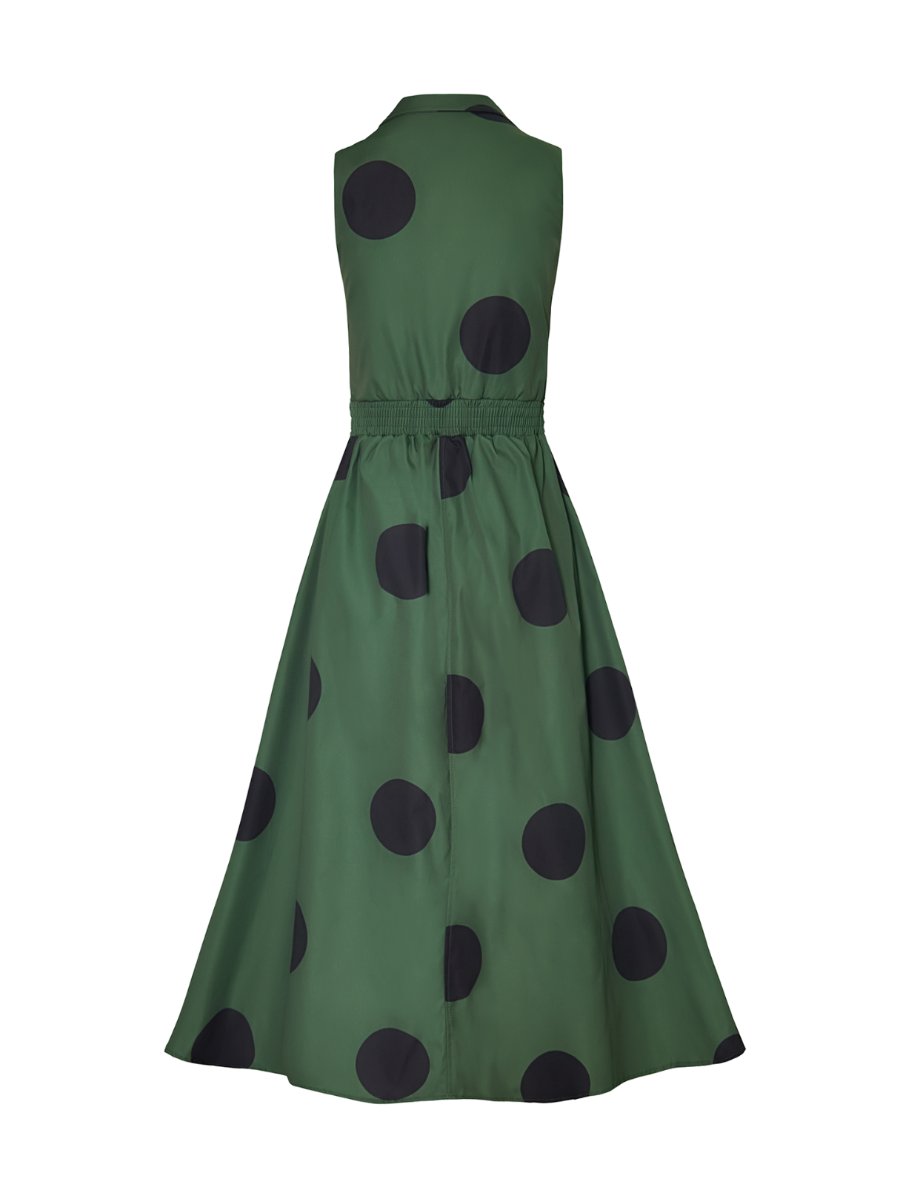 🔥Limited Time Offer 49% OFF🔥V Neck Sleeveless Polka Dot Dress