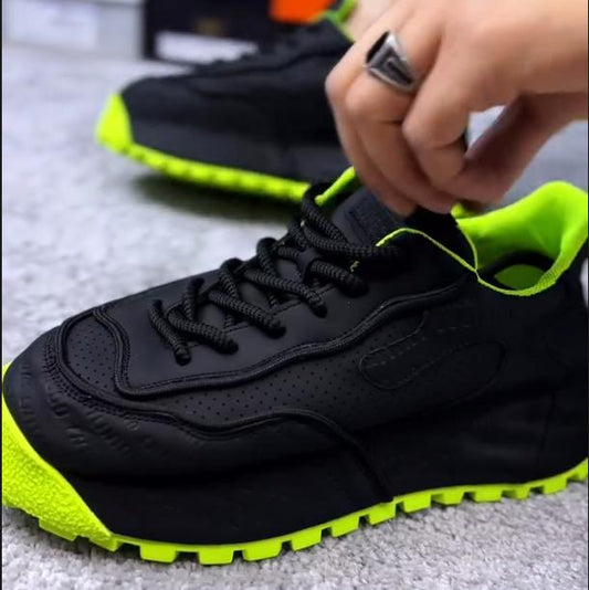 Men's New Breathable And Wear-resistant Thick Soled Sports Shoes