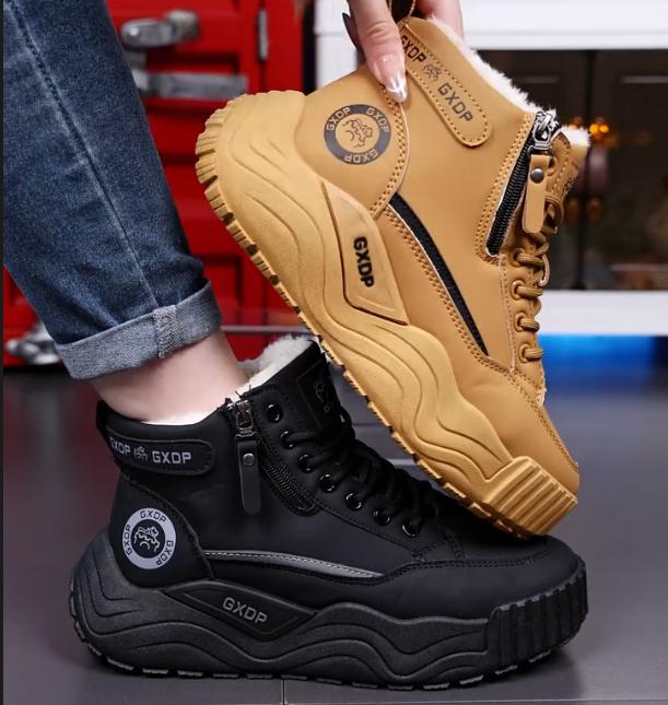 Men's Autumn And Winter New Style With Plush One Foot Sports Shoes