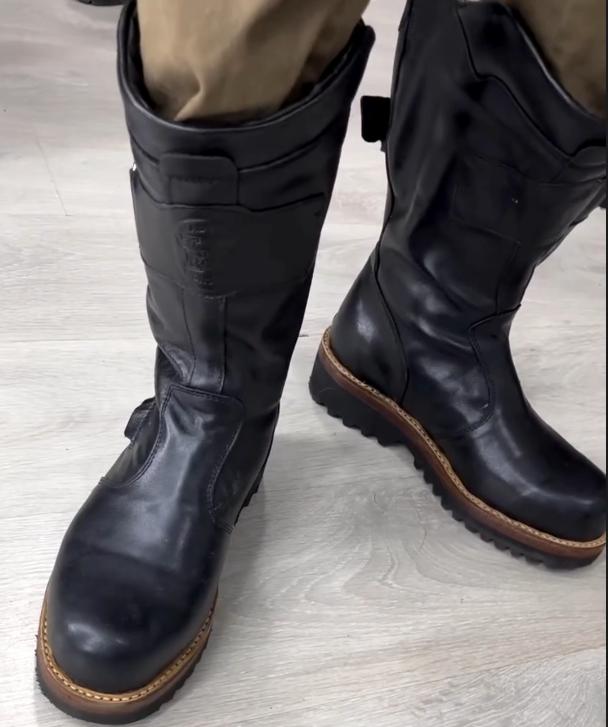 Men's Buckle High Top Knight Boots