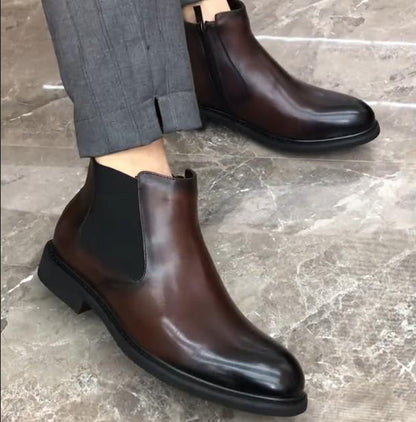 Men's New Business Commuting Chelsea Short Boots