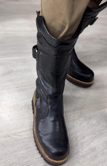 Men's Buckle High Top Knight Boots