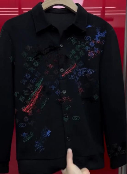 Men's New Trendy Color Printed Shirt