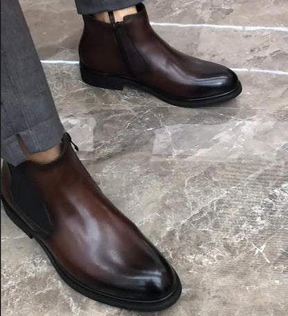 Men's New Business Commuting Chelsea Short Boots