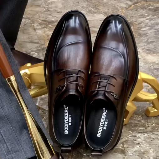 Men's Handmade Pure Leather British Style Leather Shoes