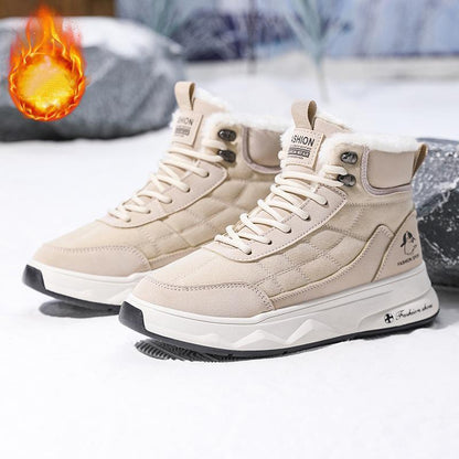 Men's new velvet warm casual high top shoes