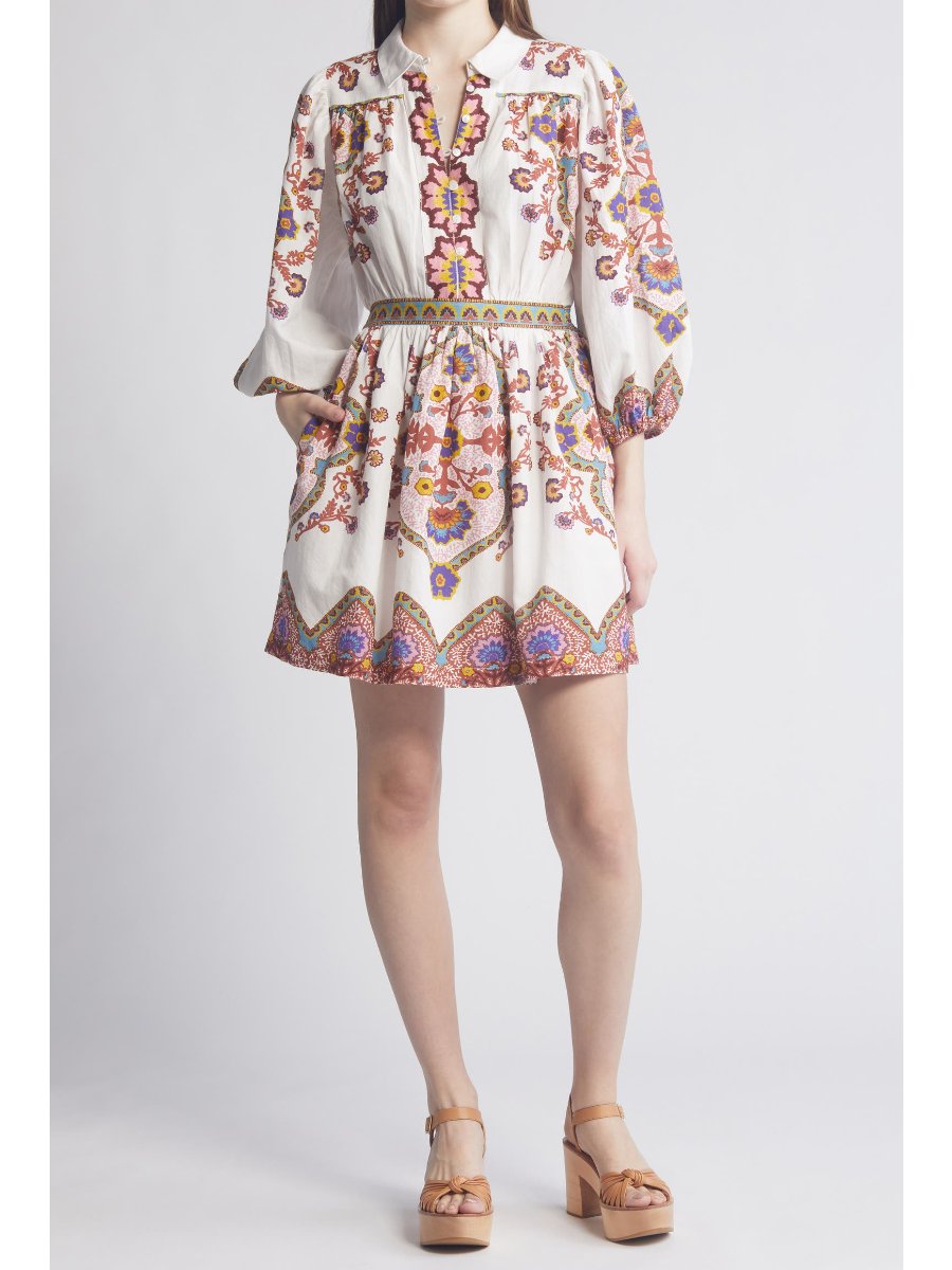 🔥Limited Time Offer 49% OFF🔥The Printed Short Shirt Dress