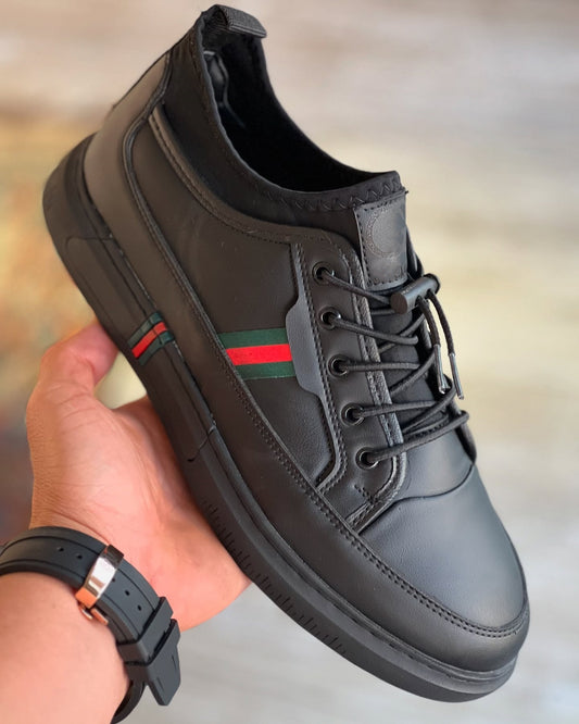 Advanced Leather Drawstring Casual Shoes