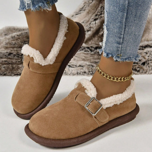 🔥Limited Time Offer 49% OFF🔥Autumn and Winter New Fashion One Step Plush Cotton Shoes