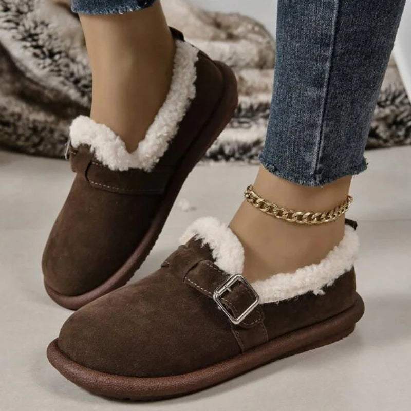 🔥Limited Time Offer 49% OFF🔥Autumn and Winter New Fashion One Step Plush Cotton Shoes