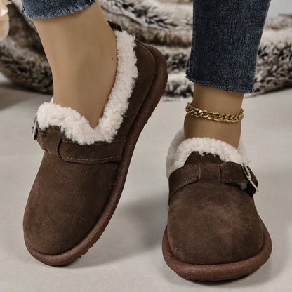 🔥Limited Time Offer 49% OFF🔥Autumn and Winter New Fashion One Step Plush Cotton Shoes