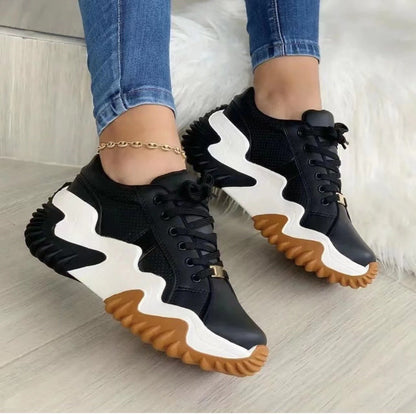 🔥Limited Time Offer 49% OFF🔥Women's thick soled sponge cake heel lace up shoes