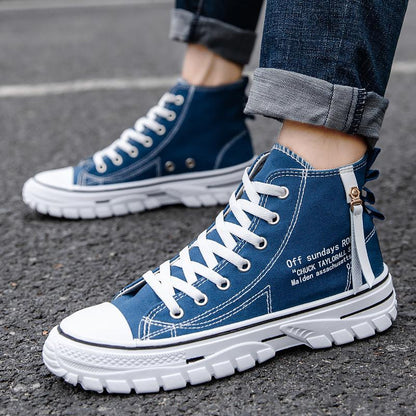 🔥Limited Time Offer 49% OFF🔥Men's High Top Street Personality Sports Breathable Canvas Shoes