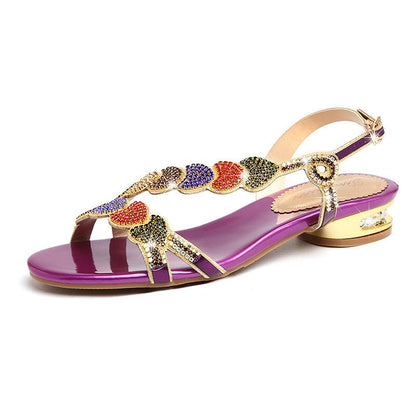 2022 New Fashion Rhinestone Sandals Beach Shoes