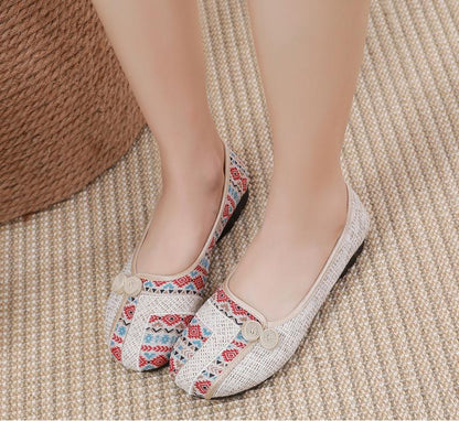 🔥Limited Time Offer 49% OFF🔥Women's flat cotton and linen casual shoes