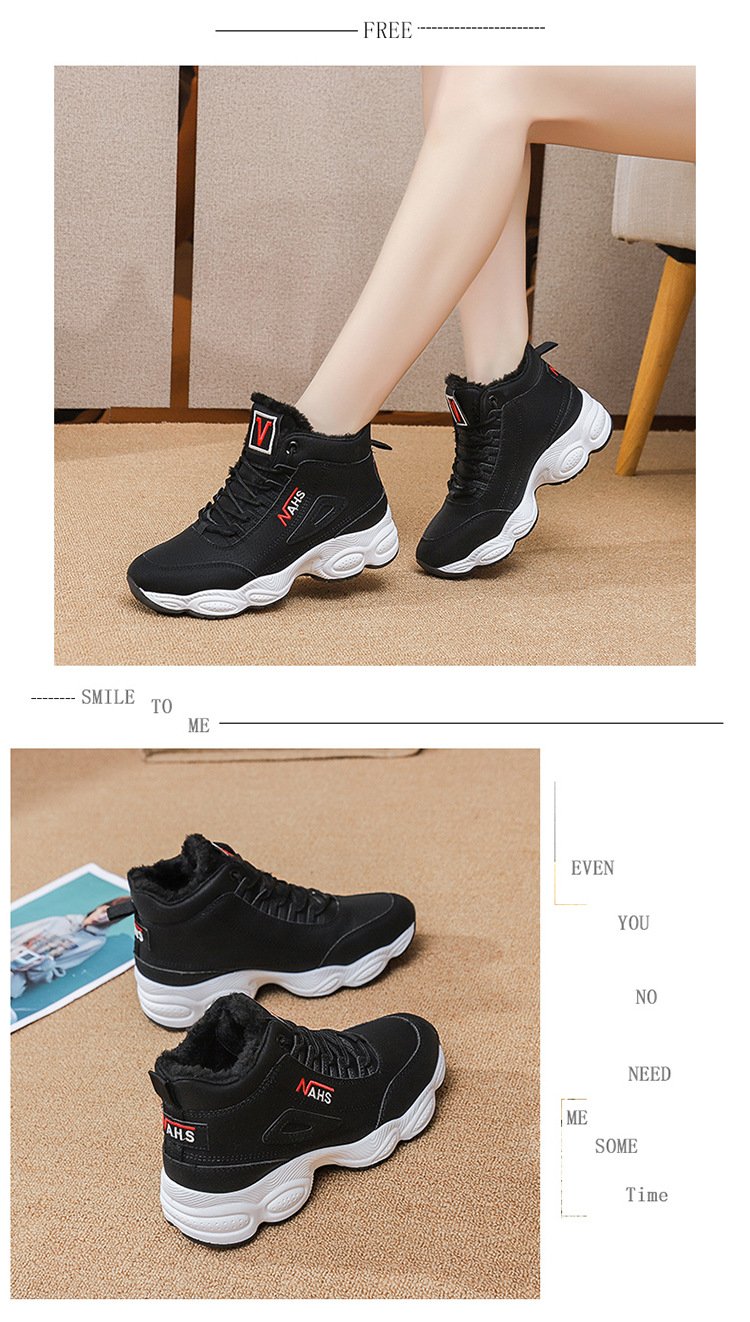 🔥Limited Time Offer 49% OFF🔥Women's High Top Thick Sole Warm Sneakers