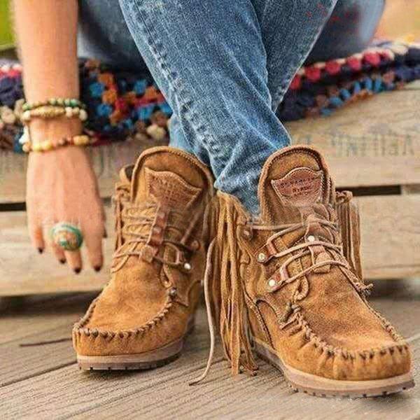 🔥Limited Time Offer 49% OFF🔥Women's Chelsea Tassel Boots