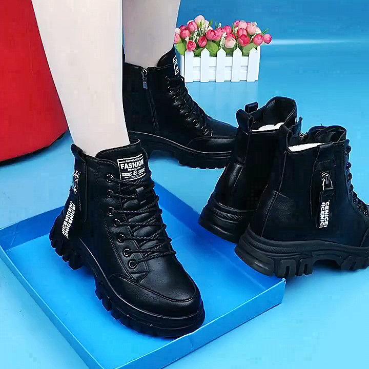 🔥Limited Time Offer 49% OFF🔥Women's High Top Warm Leather Martin Boots