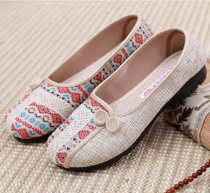 🔥Limited Time Offer 49% OFF🔥Women's flat cotton and linen casual shoes