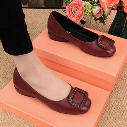 🔥Limited Time Offer 49% OFF🔥Women's High Quality Pure Cowhide Leather Comfortable Single Shoes