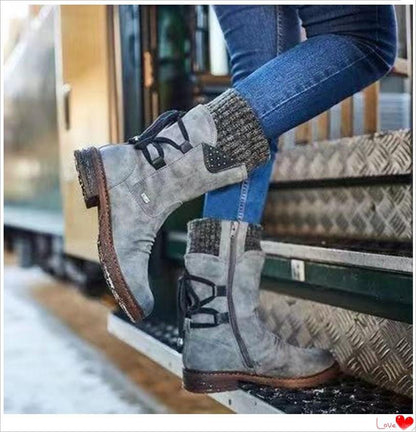 🔥Limited Time Offer 49% OFF🔥Women's sleeve wear-resistant low heel fashion boots