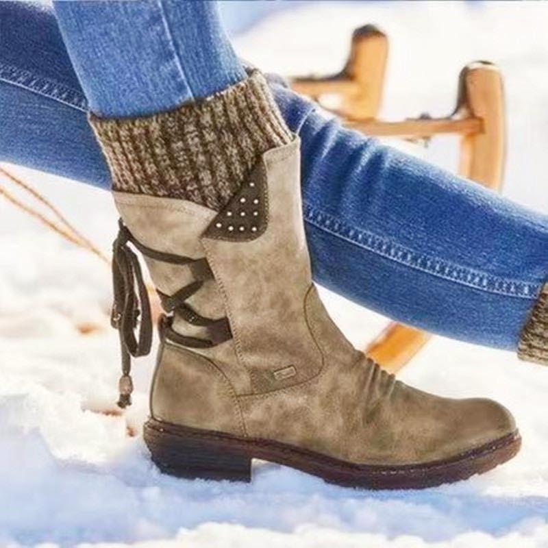 🔥Limited Time Offer 49% OFF🔥Women's sleeve wear-resistant low heel fashion boots