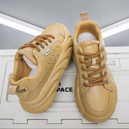 🔥Limited Time Offer 49% OFF🔥Men's leather upper autumn new thick soled men's sports shoes casual shoes