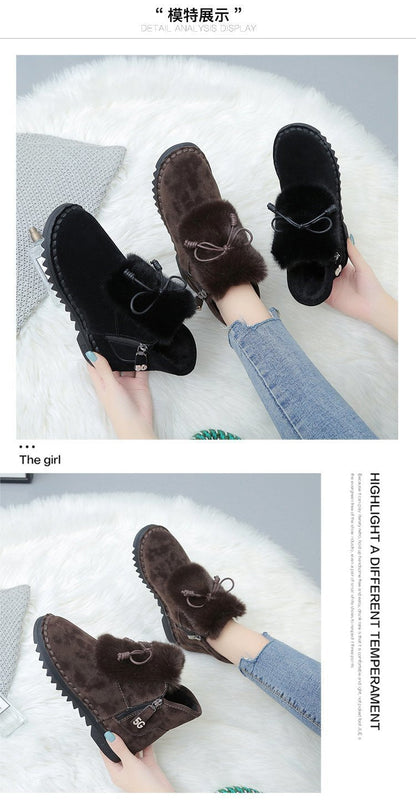 🔥Limited Time Offer 49% OFF🔥Soft soled suede bow boots