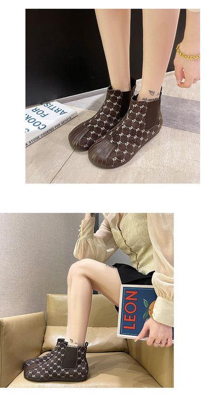 🔥Limited Time Offer 49% OFF🔥Women's fashionable round head short boots