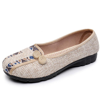 🔥Limited Time Offer 49% OFF🔥Women's flat cotton and linen casual shoes