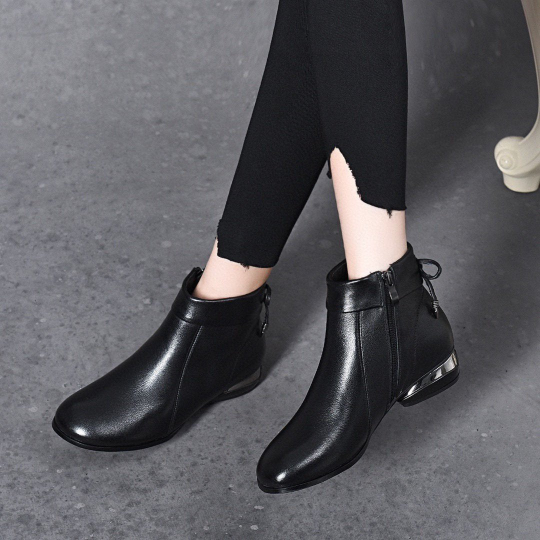 2022 Autumn And Winter New Bow Flat Boots