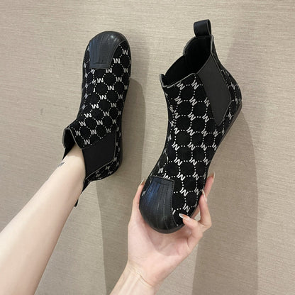 🔥Limited Time Offer 49% OFF🔥Women's fashionable round head short boots