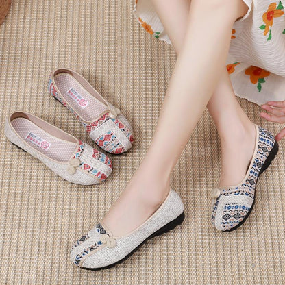 🔥Limited Time Offer 49% OFF🔥Women's flat cotton and linen casual shoes