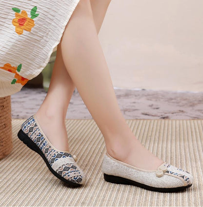 🔥Limited Time Offer 49% OFF🔥Women's flat cotton and linen casual shoes